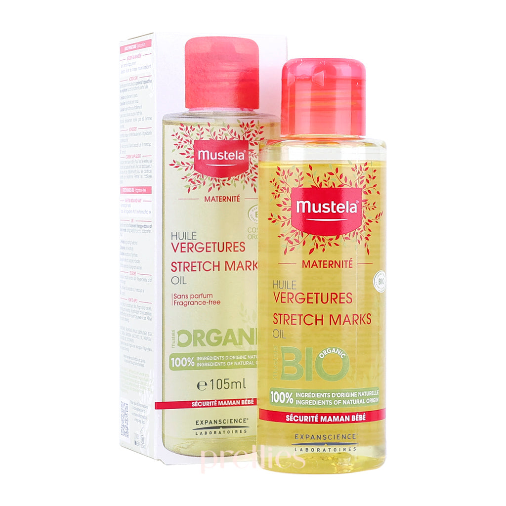 Mustela Maternity Organic Stretch Marks Oil Fragrance-Free 105ml