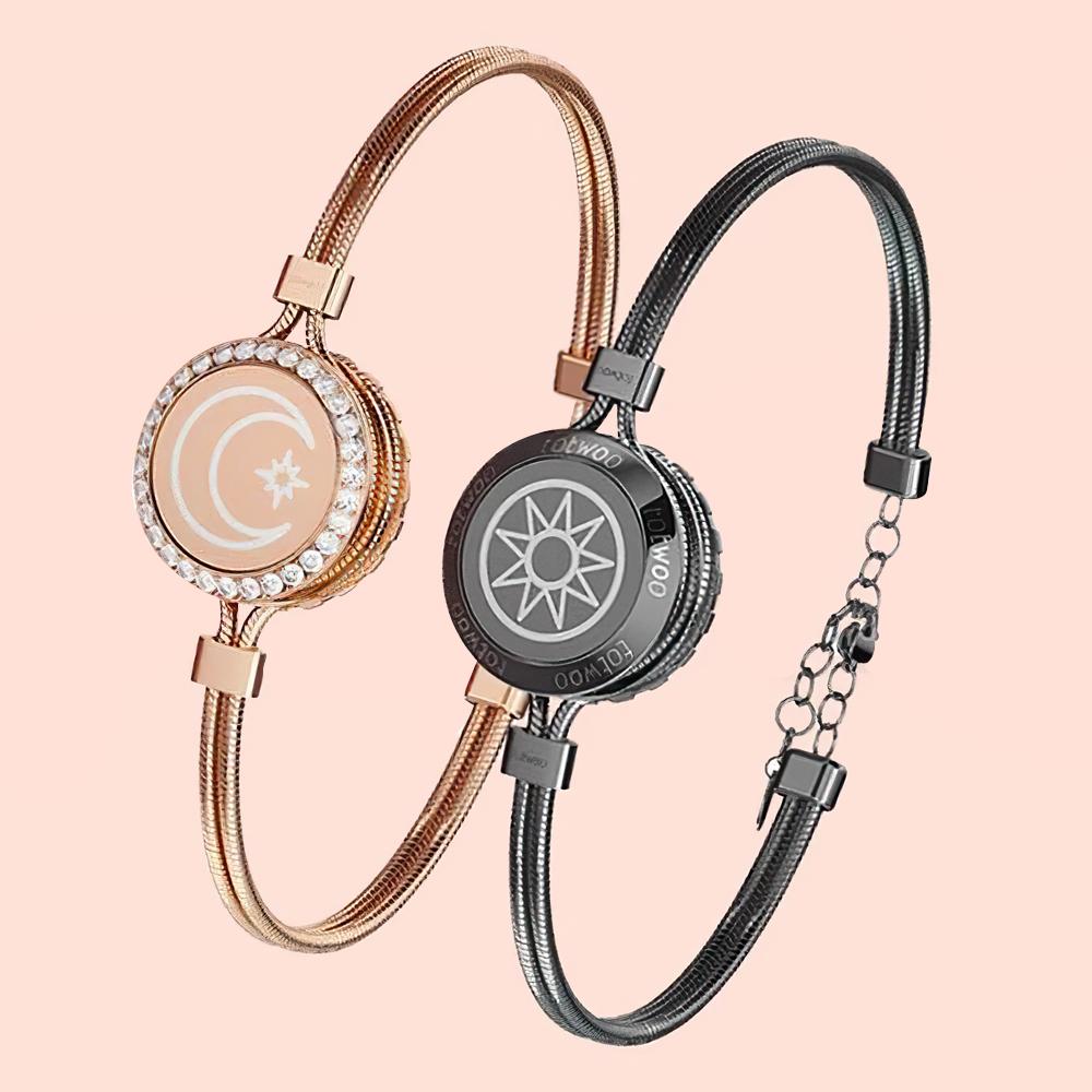 Long Distance Love Couple Remote Interactive Induction Bracelet Smart Ring Valentine's Day Gift