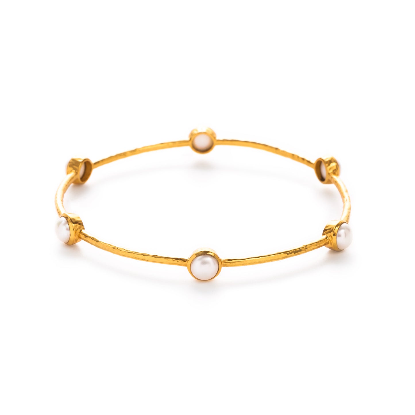 Milano 6-Stone Bangle Gold