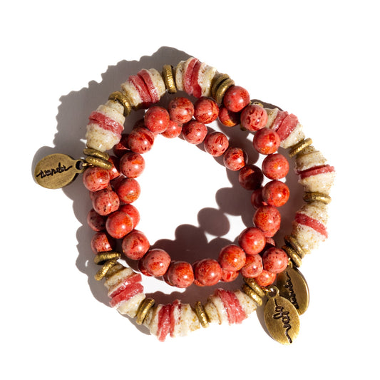 Coral Sands | Beaded Bracelet