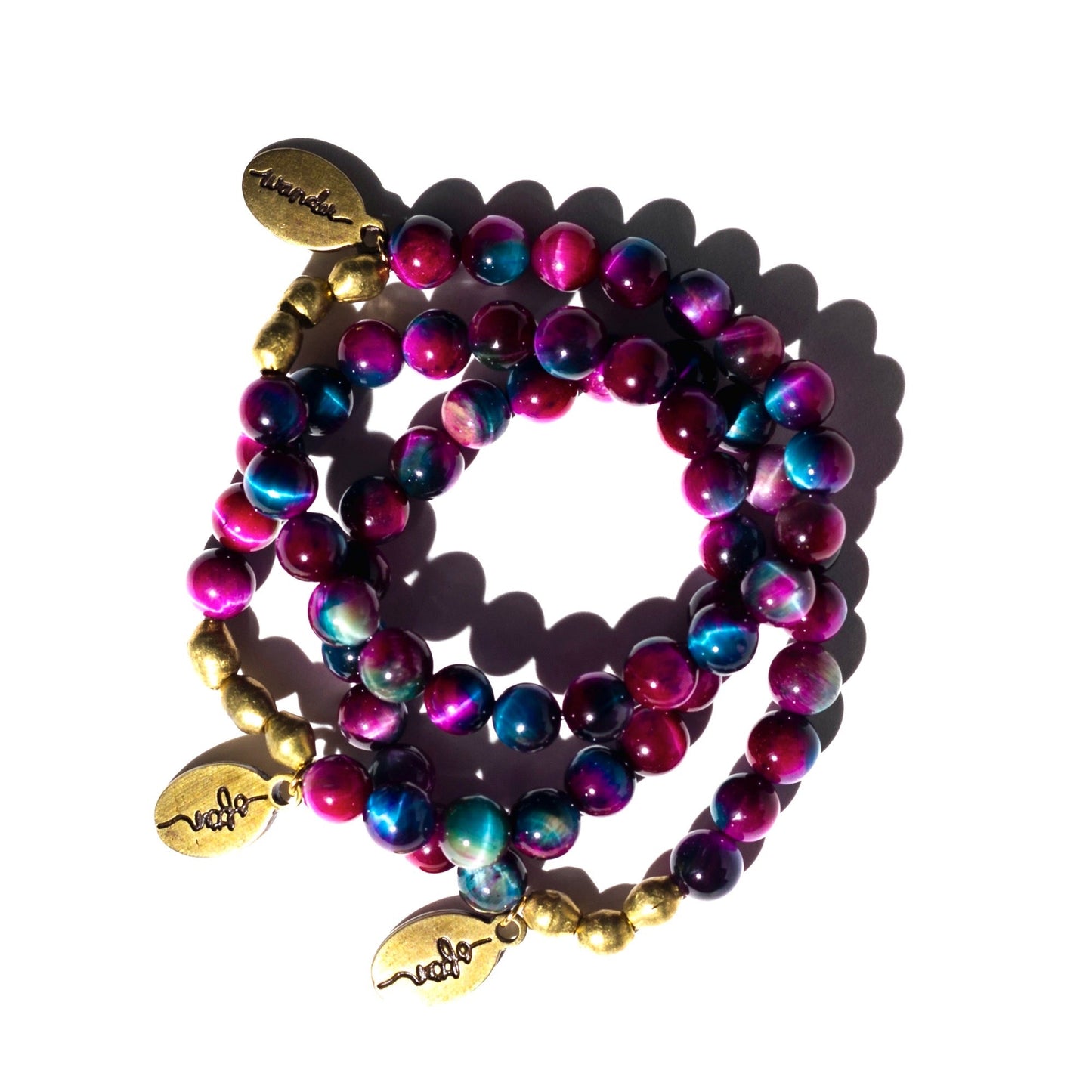 Tie Dye Tiger's Eye | Beaded Bracelet