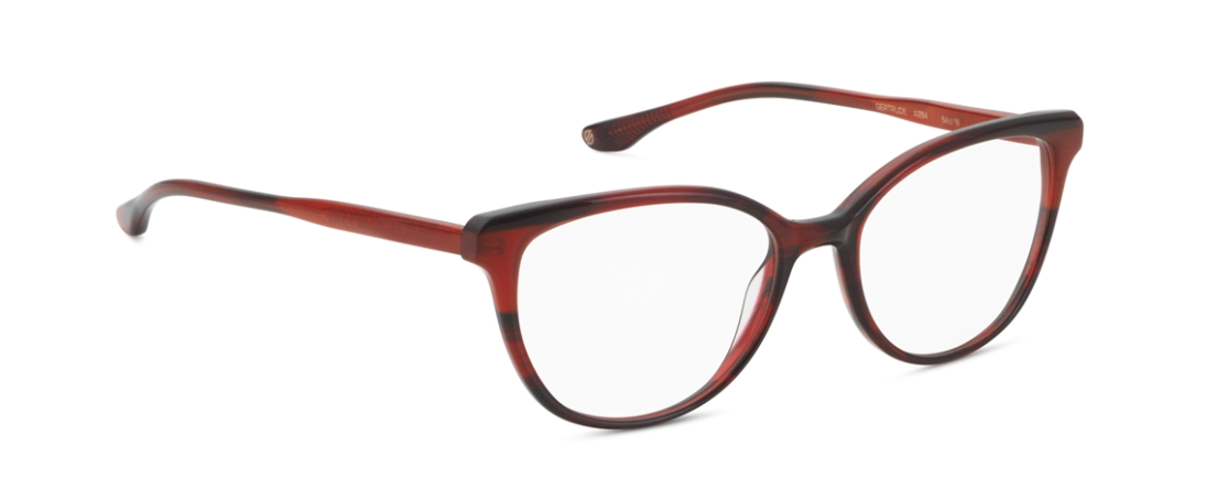 orgreen gertrude danish design glasses eyeglasses handmade in japan acetate plastic cat eye women ladies female quality A284 red havana angel red