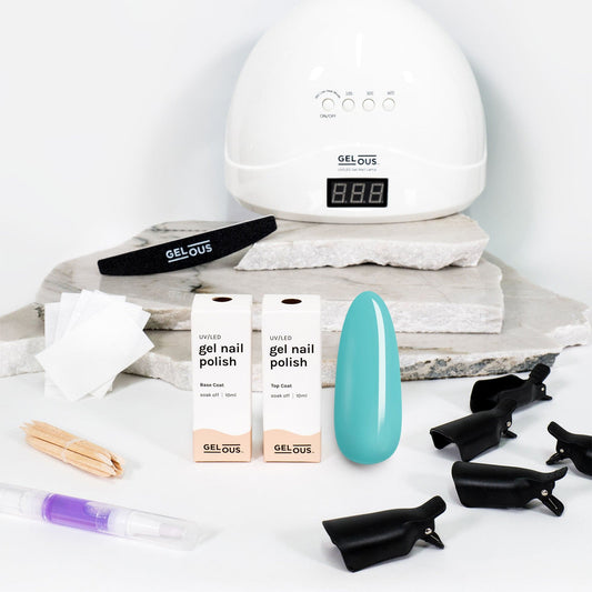 Gelous gel nail polish Blue Spring Starter Pack - photographed in New Zealand