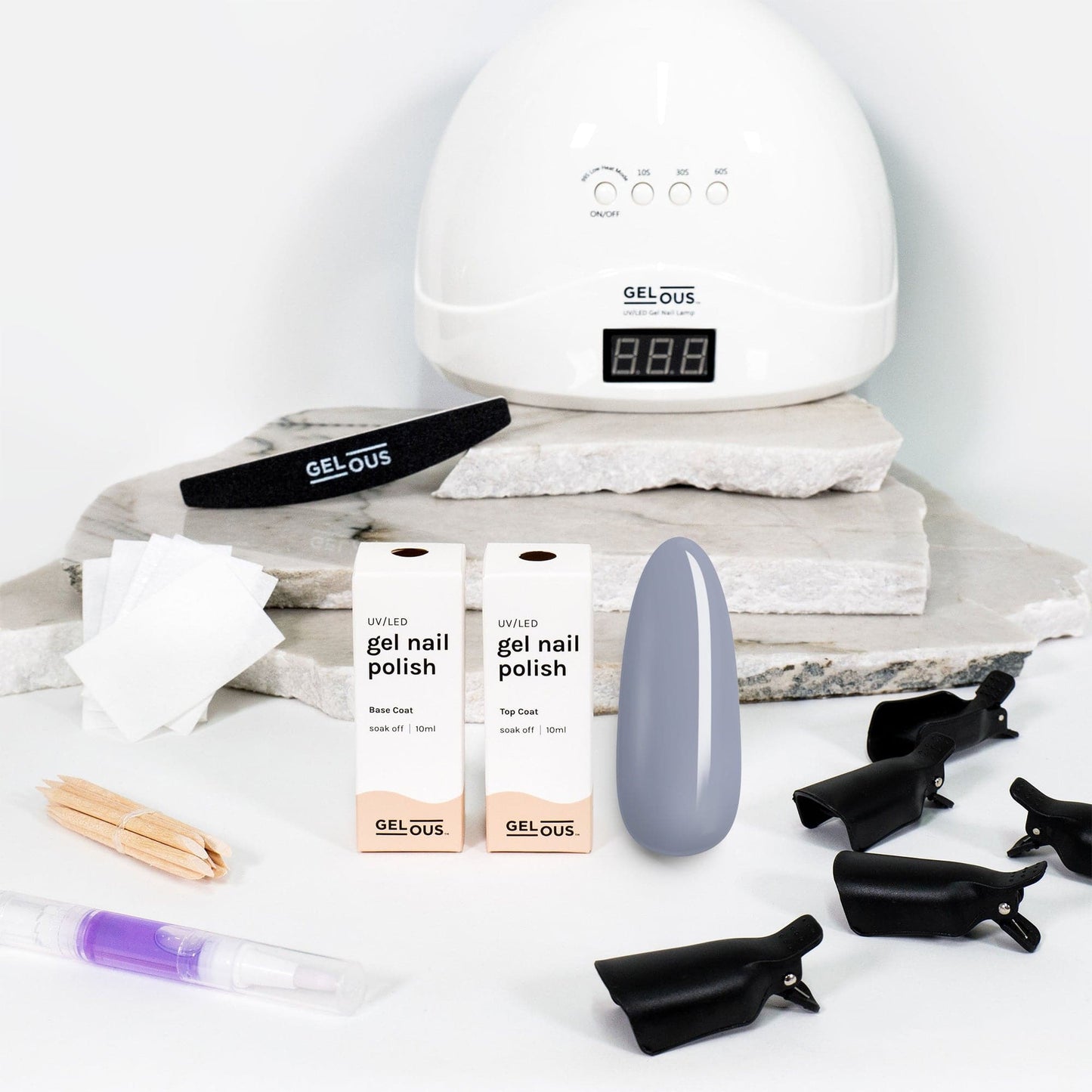 Gelous gel nail polish Better Slate Than Never Starter Pack - photographed in New Zealand