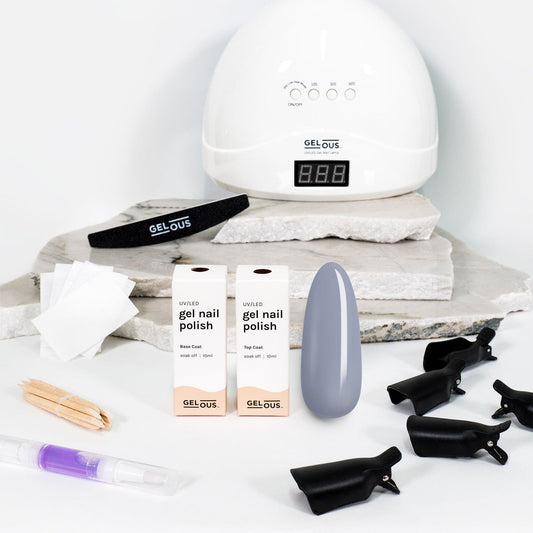 Gelous gel nail polish Better Slate Than Never Starter Pack - photographed in New Zealand