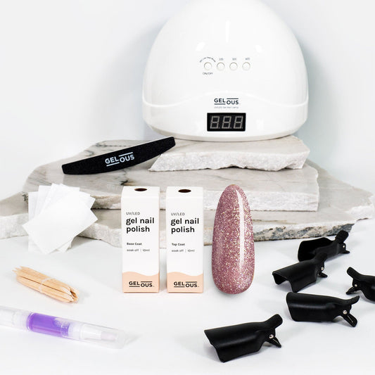 Gelous gel nail polish Mysterious Girl Starter Pack - photographed in New Zealand