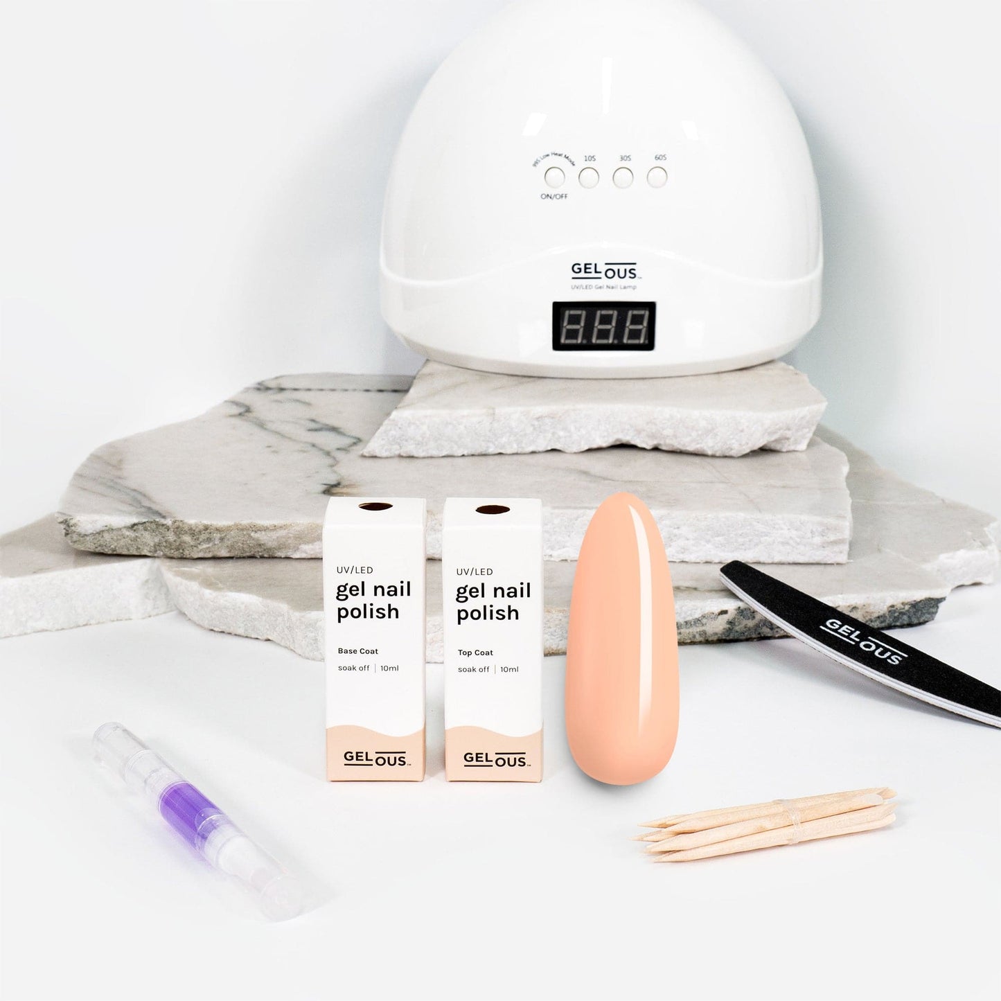 Gelous gel nail polish Peaches and Cream Essentials Pack - photographed in New Zealand