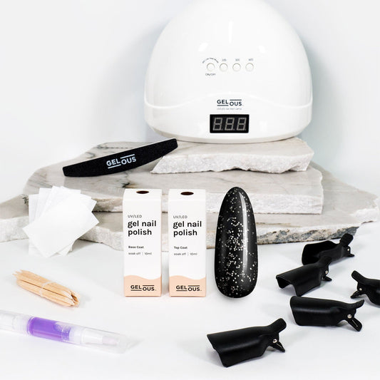 Gelous gel nail polish Starry Night Starter Pack - photographed in New Zealand