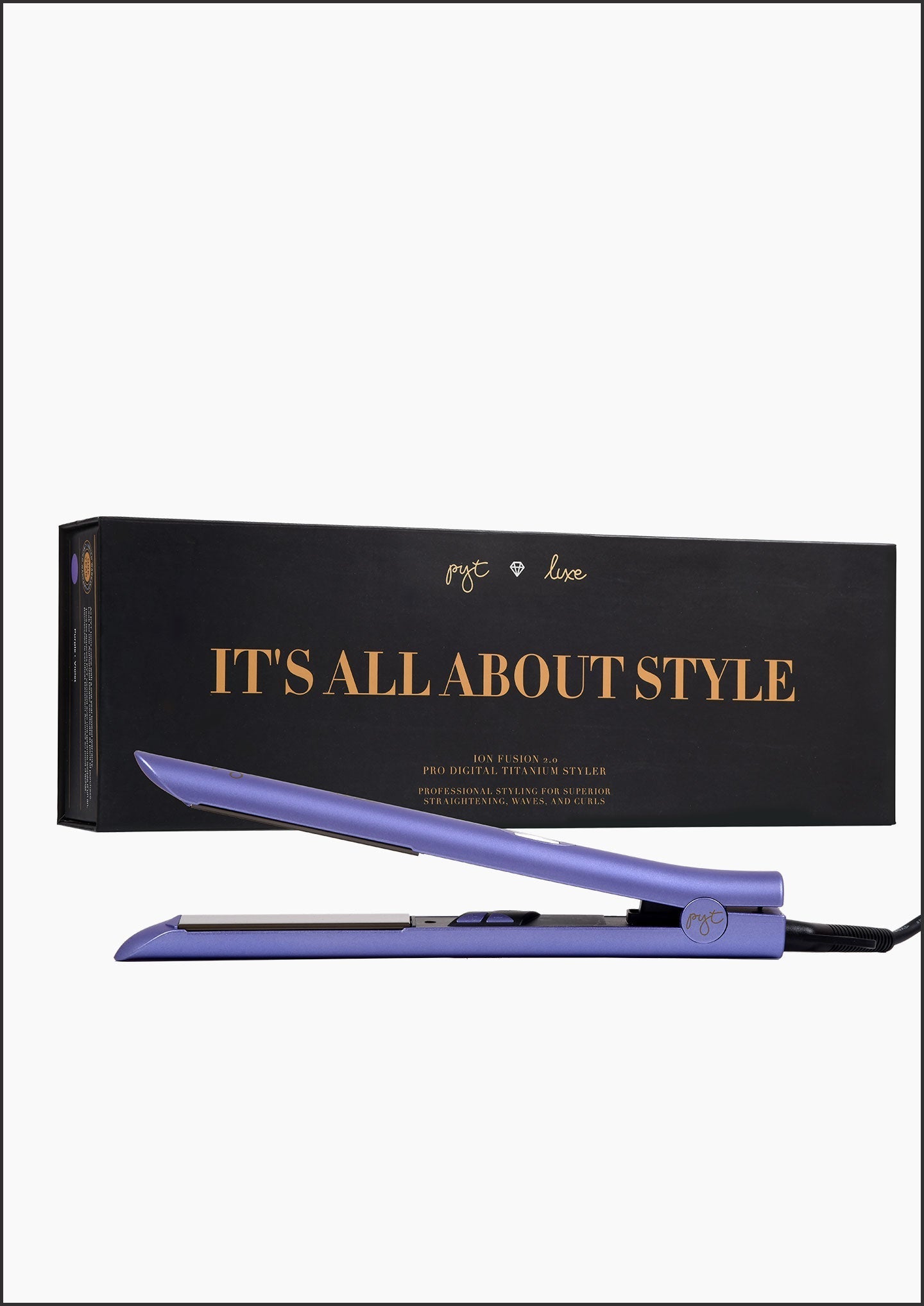 Pyt Luxe Ion Fusion 2.0 Pro Digital Titanium Styler Purple