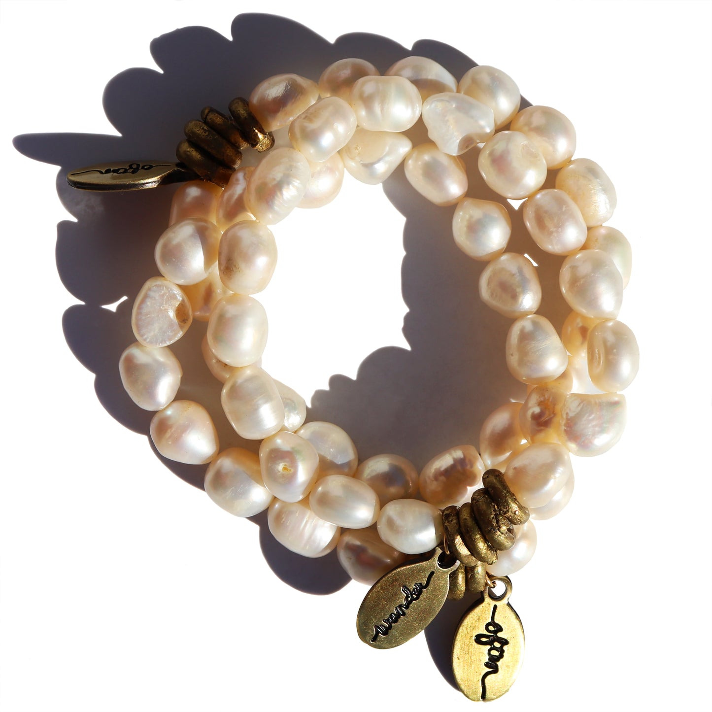 Polished Pearl | Beaded Bracelet