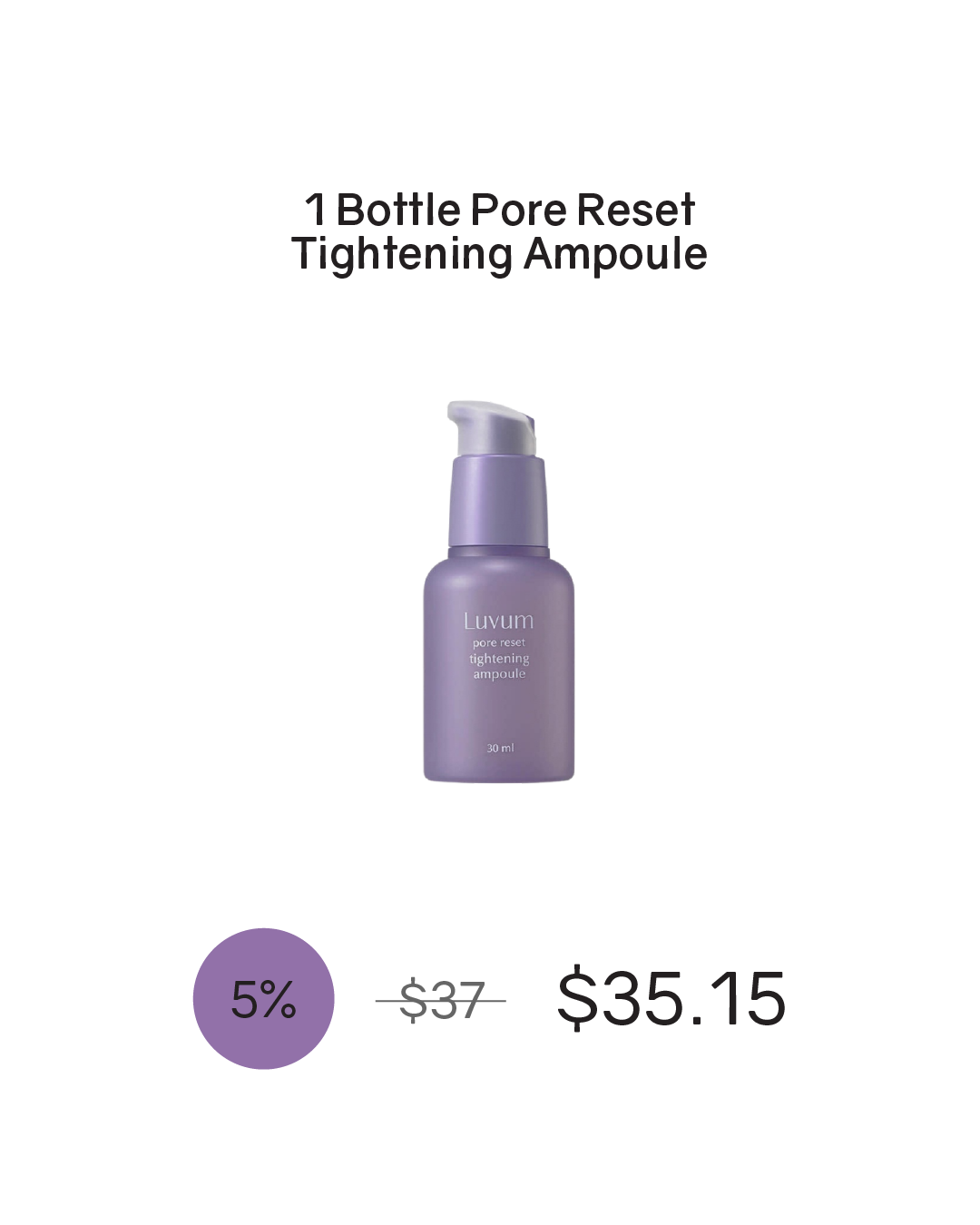 [PROMO] Luvum Pore Reset Tightening Ampoule