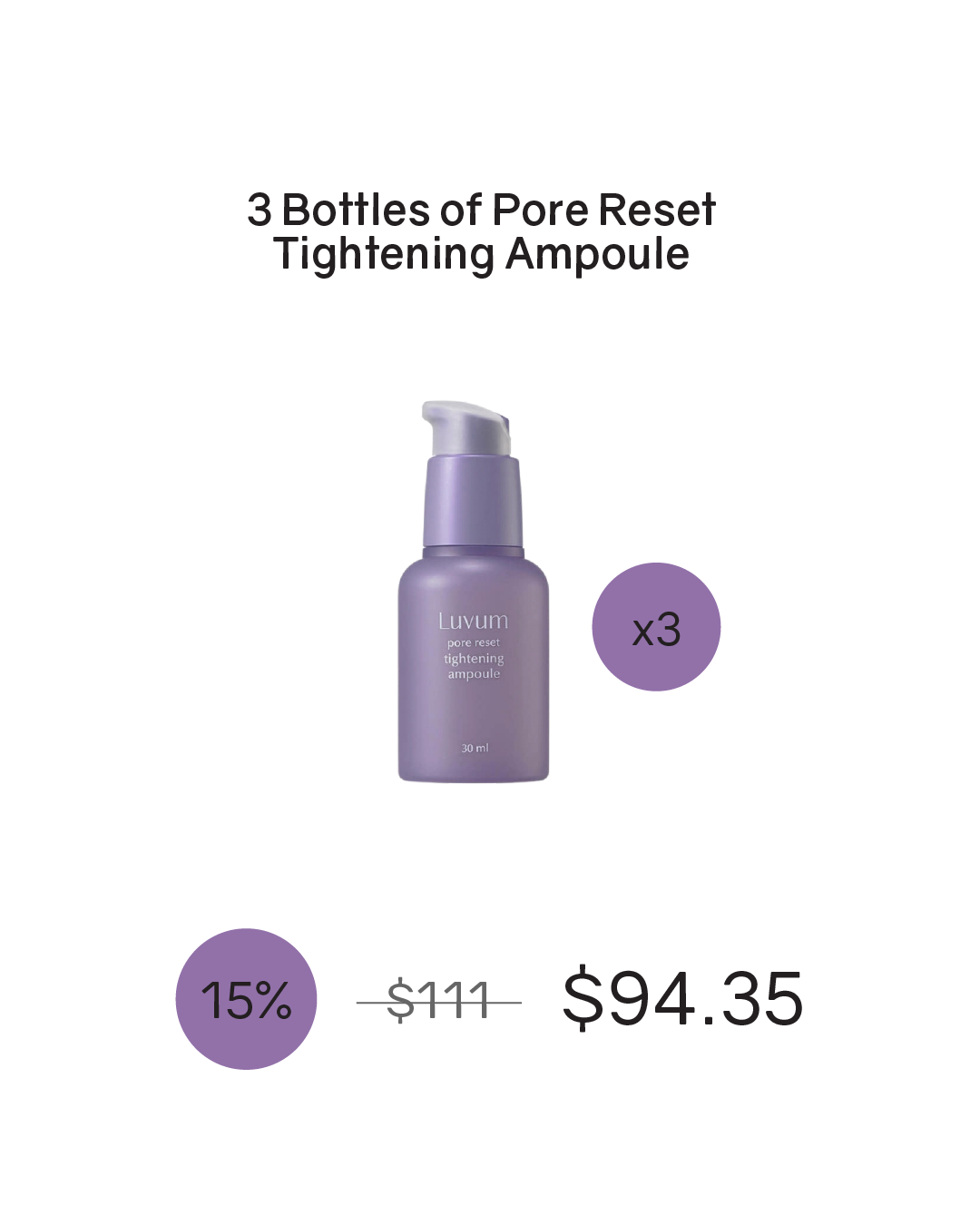 [PROMO] Luvum Pore Reset Tightening Ampoule