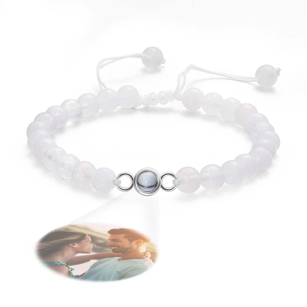 Personalized Photo Projection Beads Bracelet Sincere Gift For Her