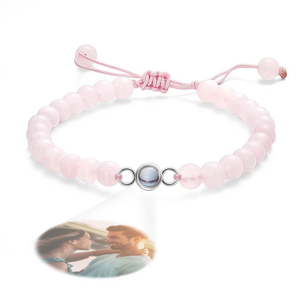 Personalized Photo Projection Beads Bracelet Sincere Gift For Her
