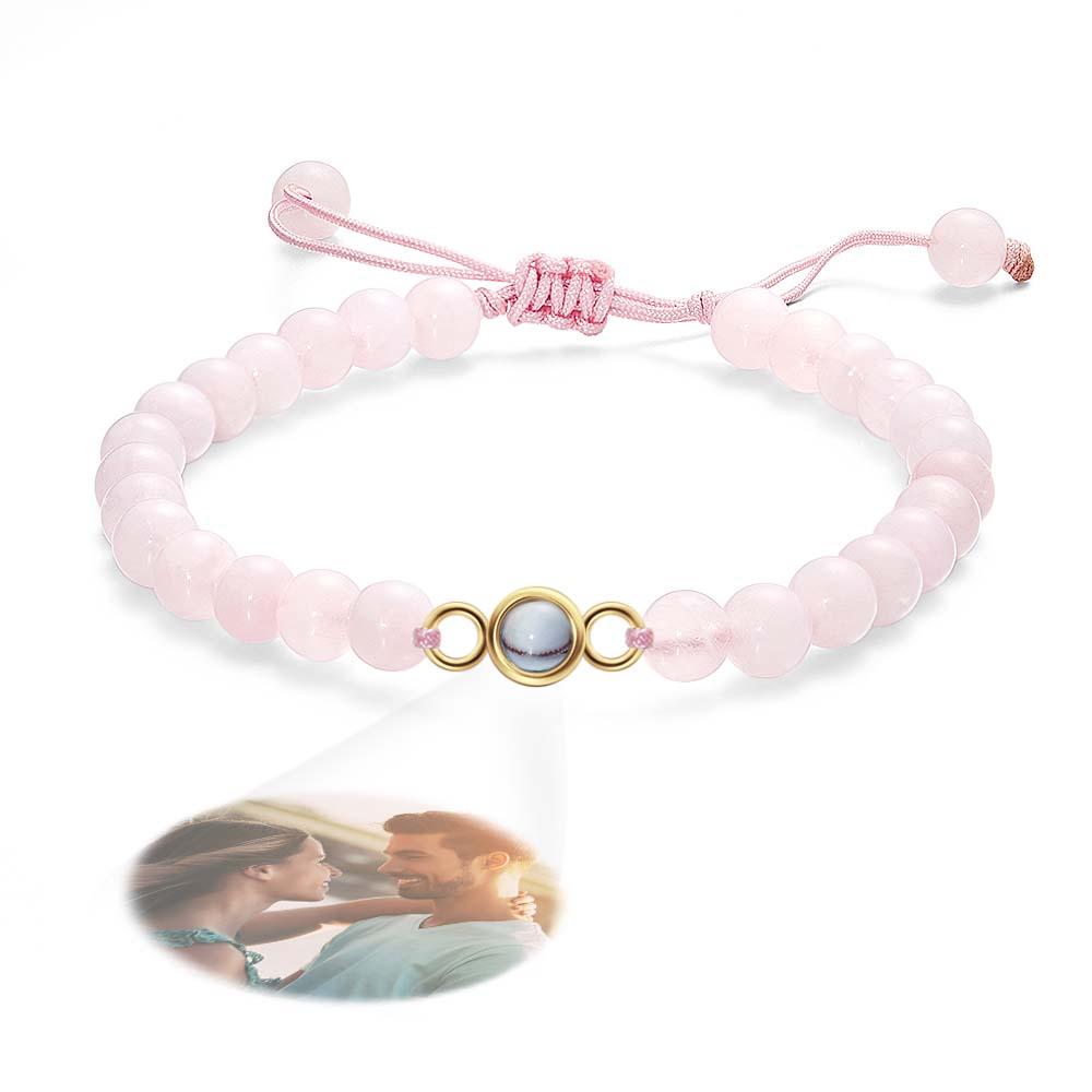 Personalized Photo Projection Beads Bracelet Sincere Gift For Her