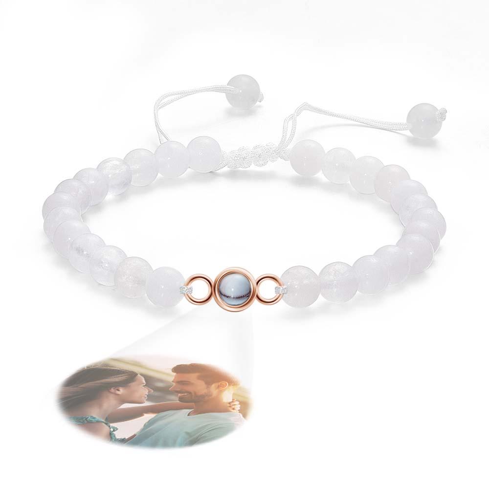 Personalized Photo Projection Beads Bracelet Sincere Gift For Her