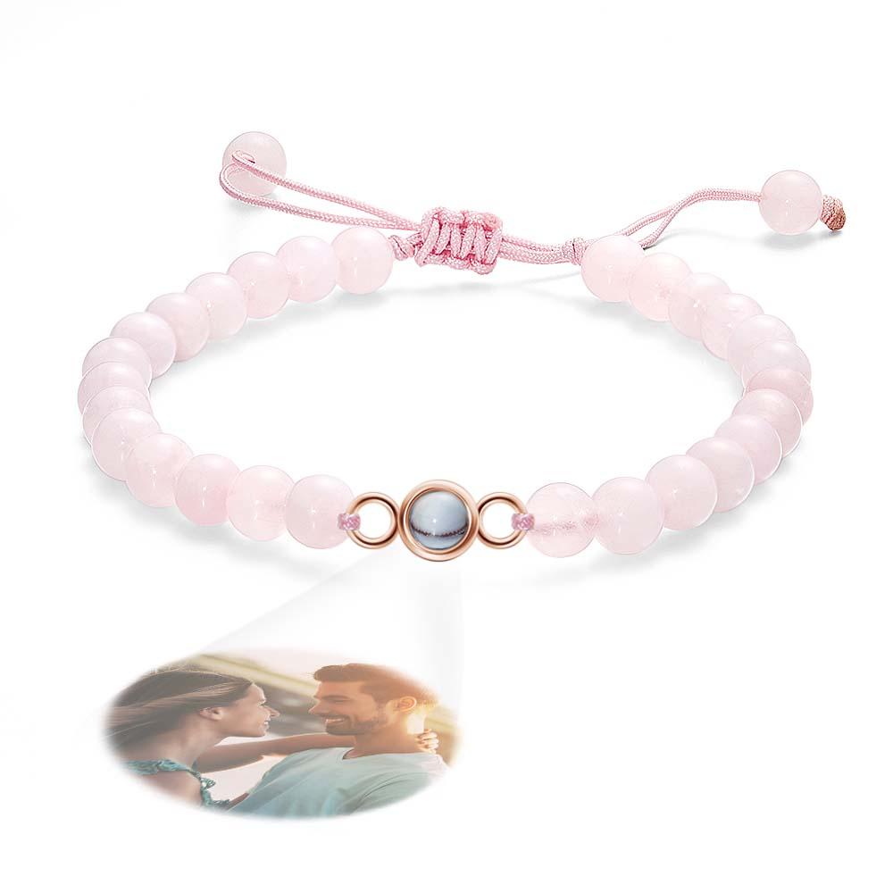 Personalized Photo Projection Beads Bracelet Sincere Gift For Her
