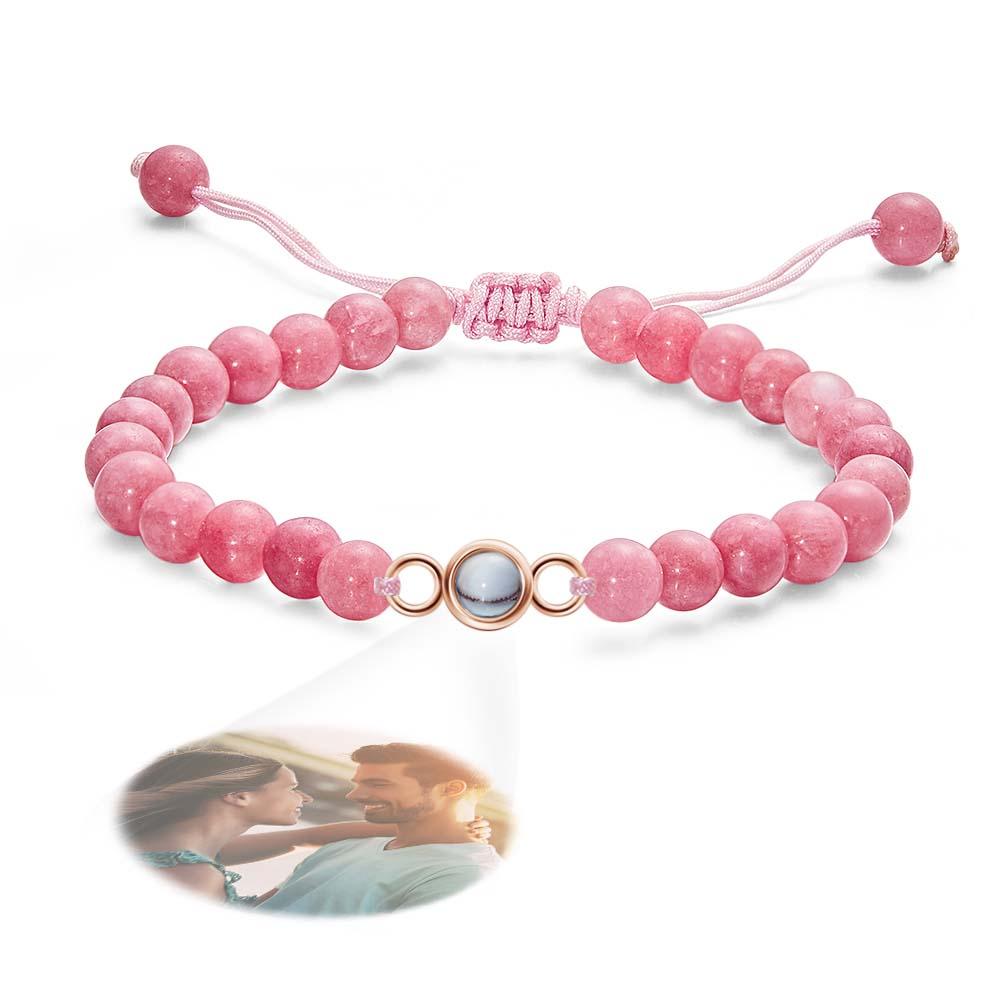 Personalized Photo Projection Beads Bracelet Sincere Gift For Her
