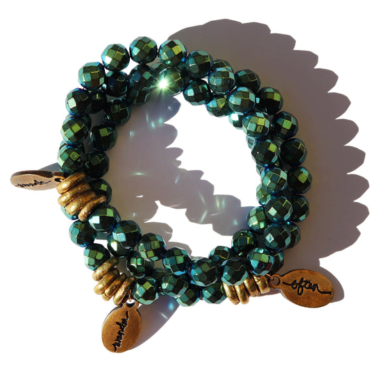 Siren Hematite | Beaded Bracelet