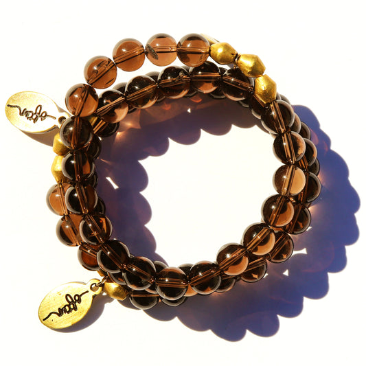 Smoky Quartz | Beaded Bracelet