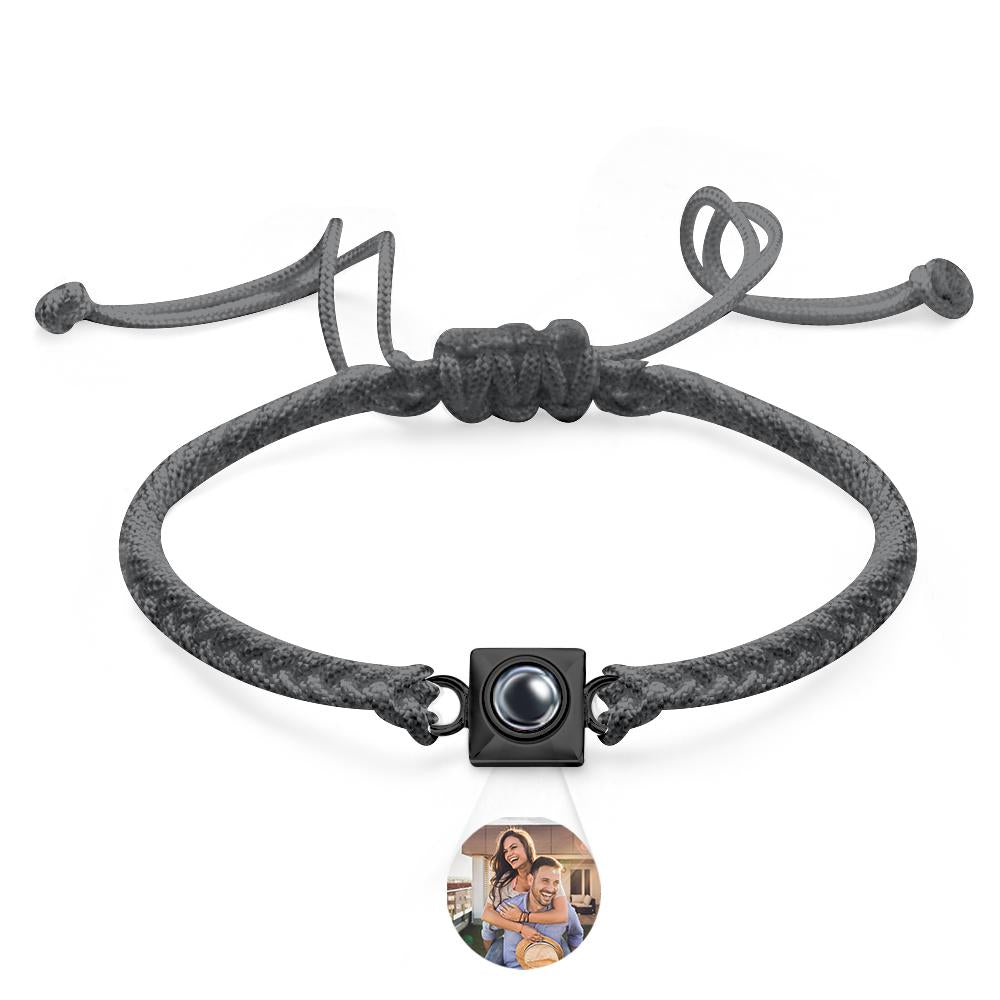 Custom Projection Bracelet Square Weave Sports Gift for Men