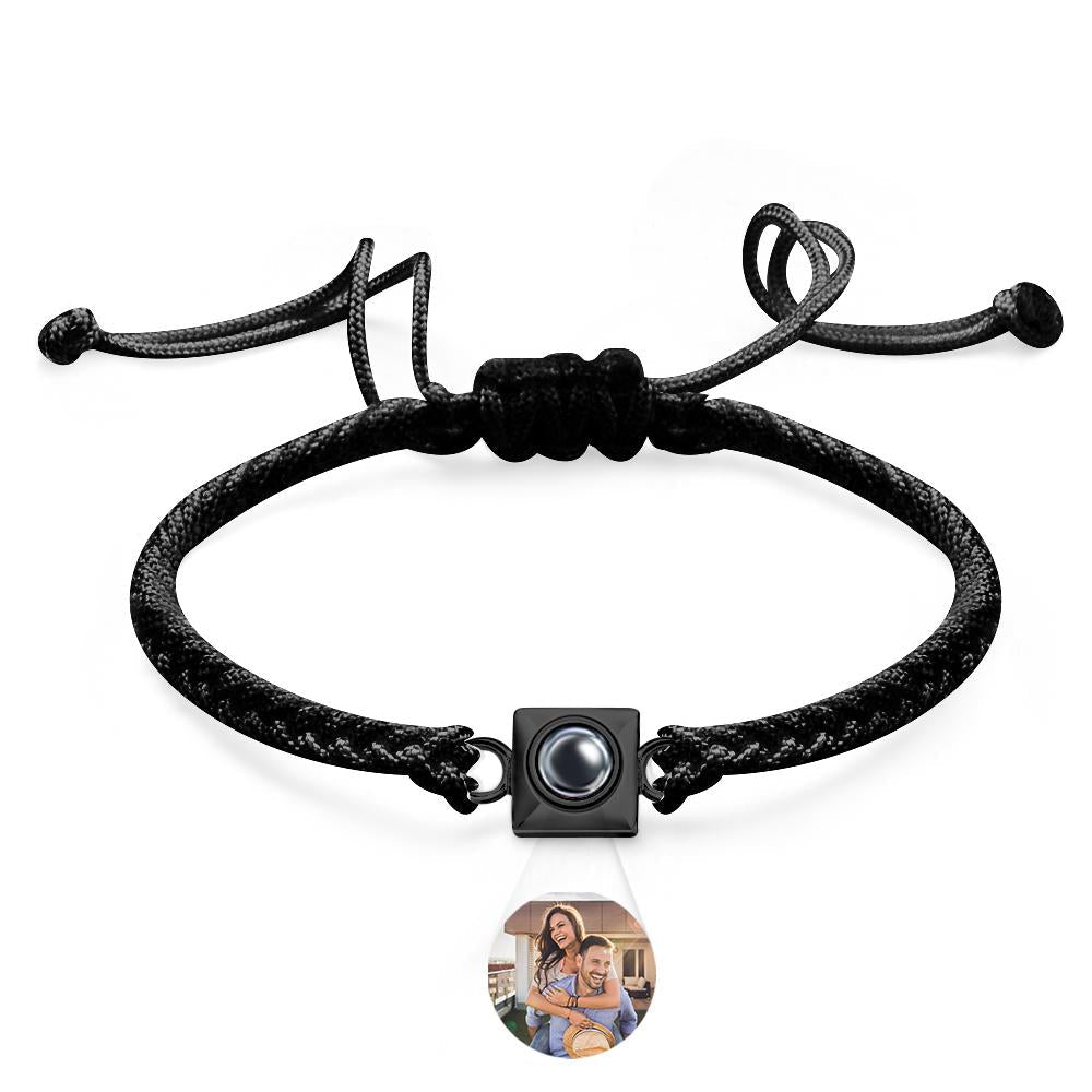 Custom Projection Bracelet Square Weave Sports Gift for Men