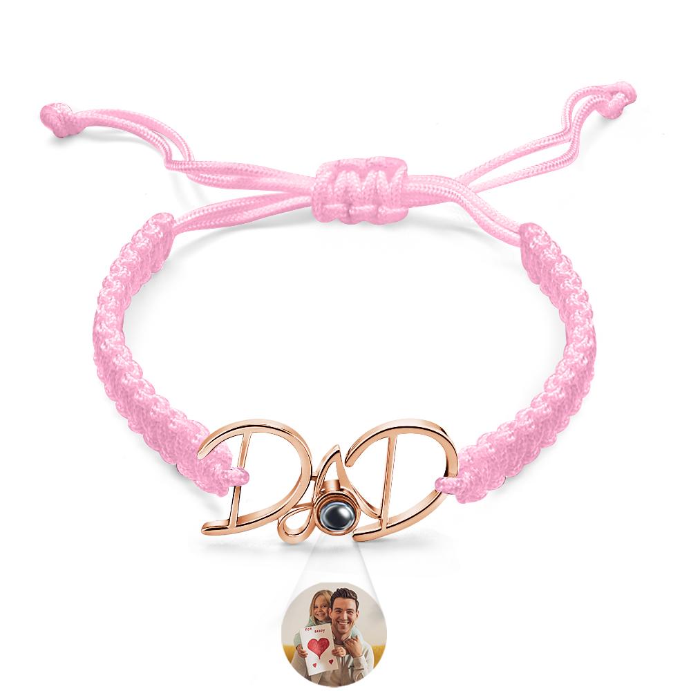 Custom Projection Bracelet Weave Gift for Dad