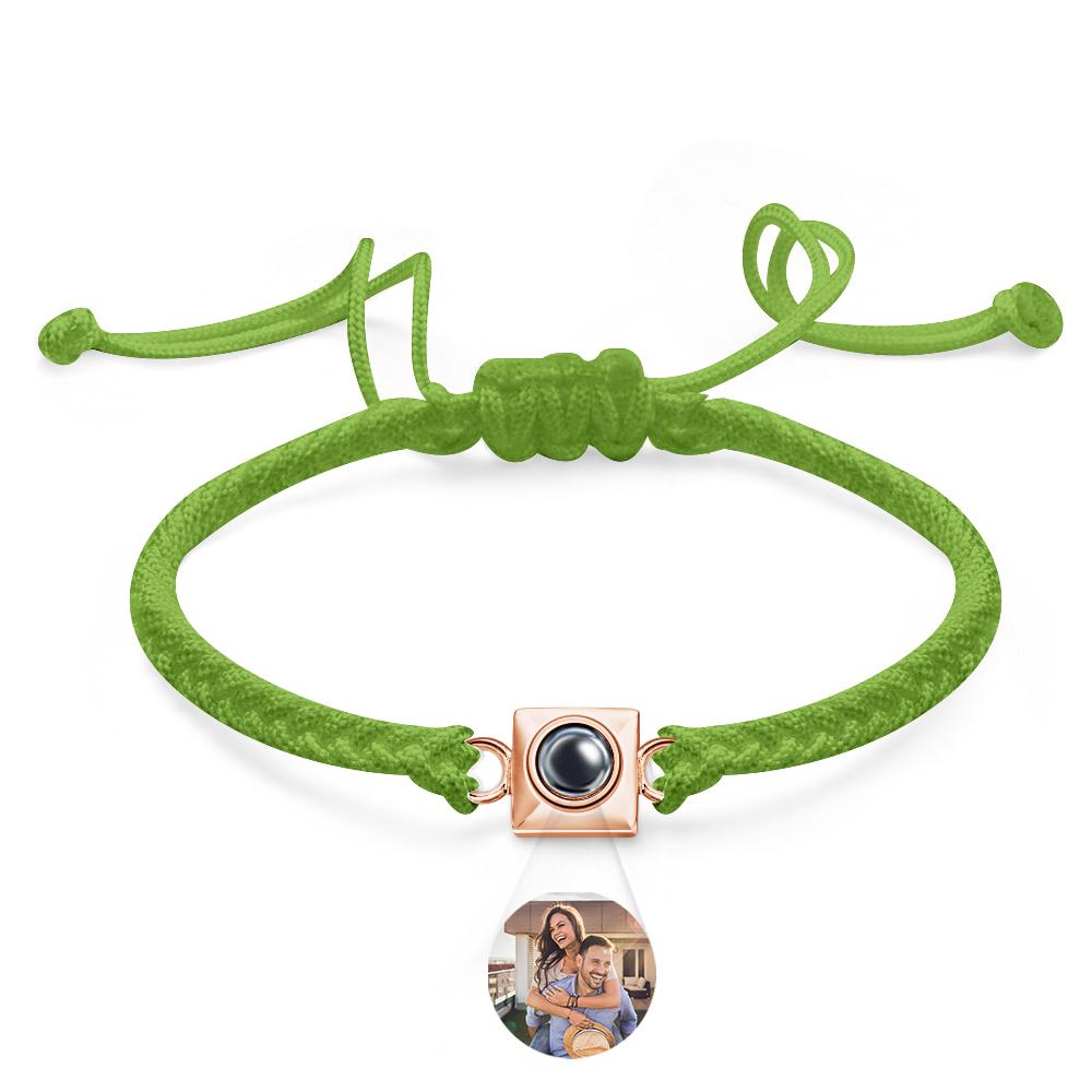 Custom Projection Bracelet Square Weave Sports Gift for Men