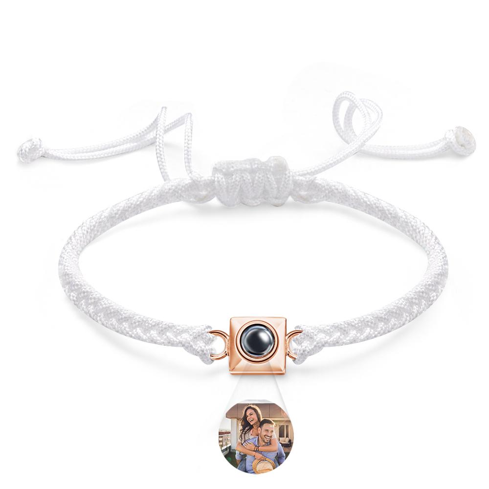 Custom Projection Bracelet Square Weave Sports Gift for Men