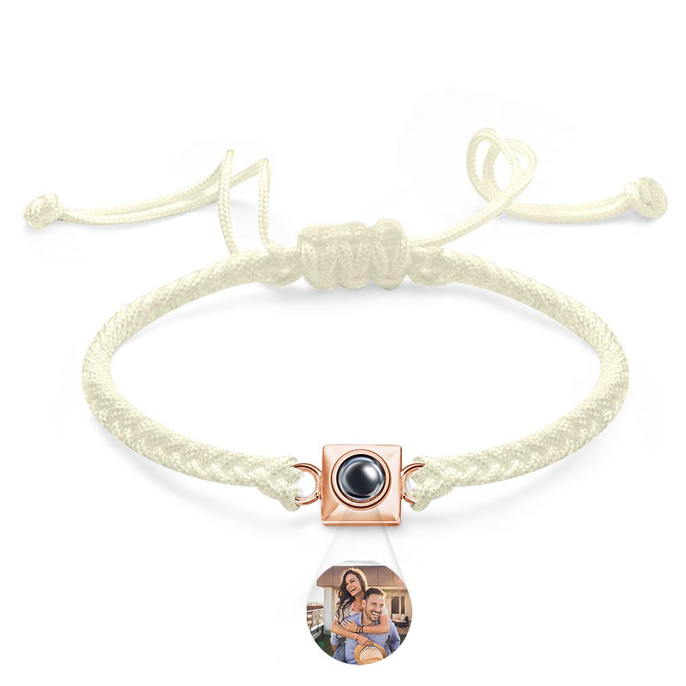 Custom Projection Bracelet Square Weave Sports Gift for Men