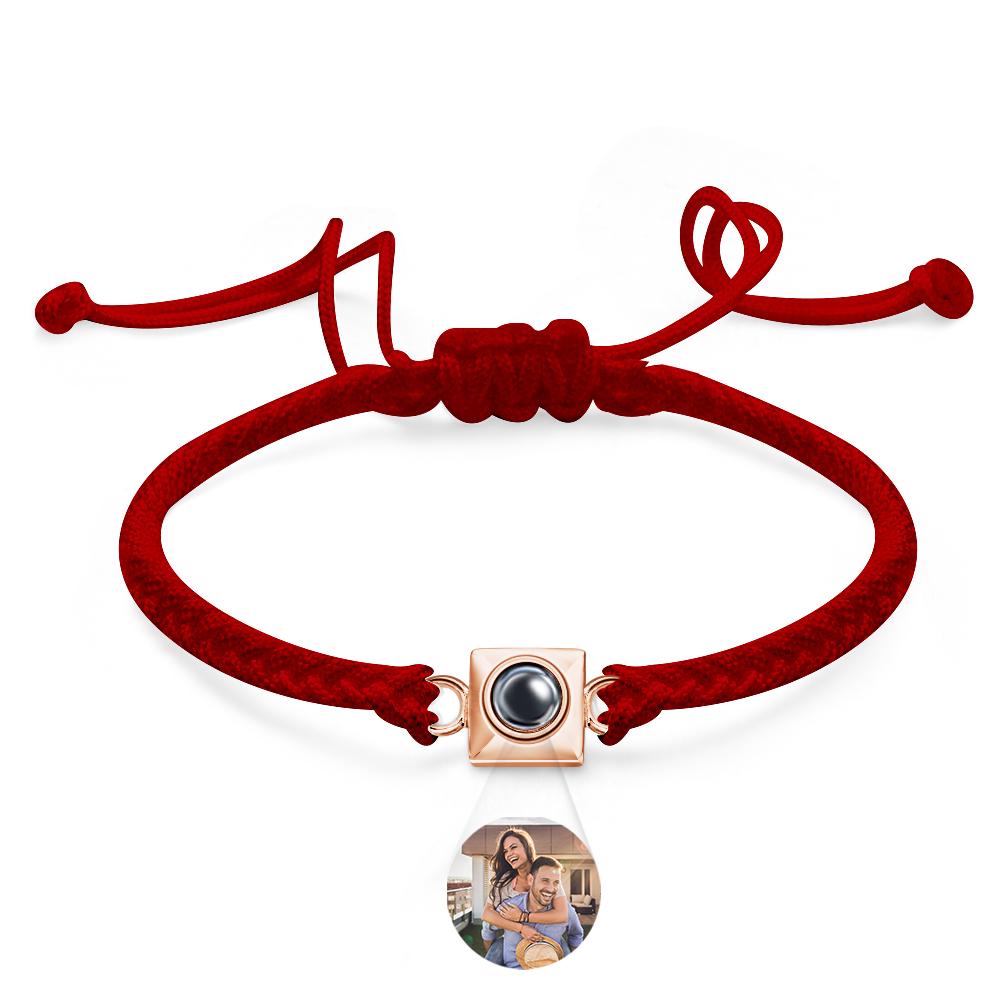 Custom Projection Bracelet Square Weave Sports Gift for Men