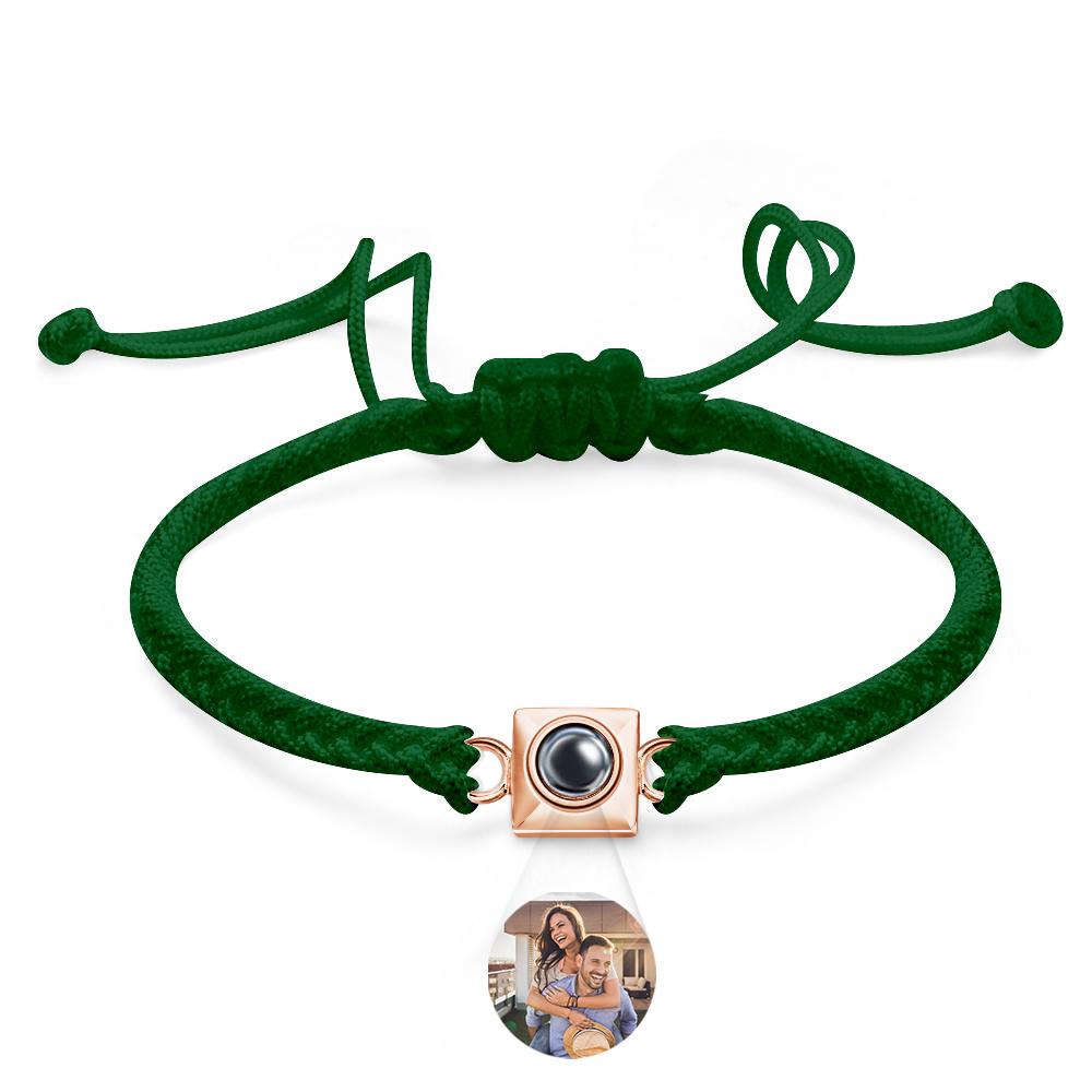 Custom Projection Bracelet Square Weave Sports Gift for Men