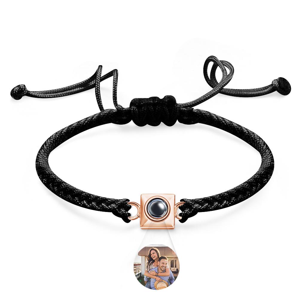 Custom Projection Bracelet Square Weave Sports Gift for Men