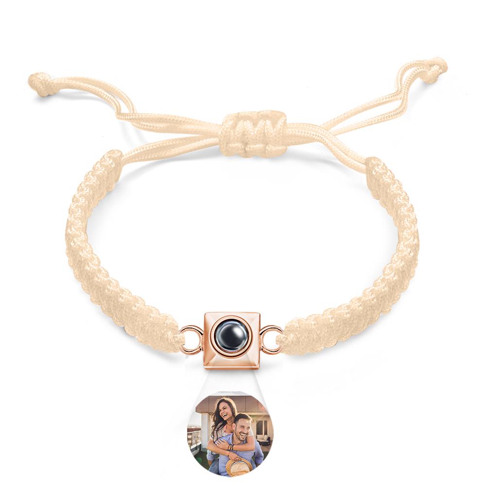 Custom Projection Bracelet Weave Fashion Gift for Men