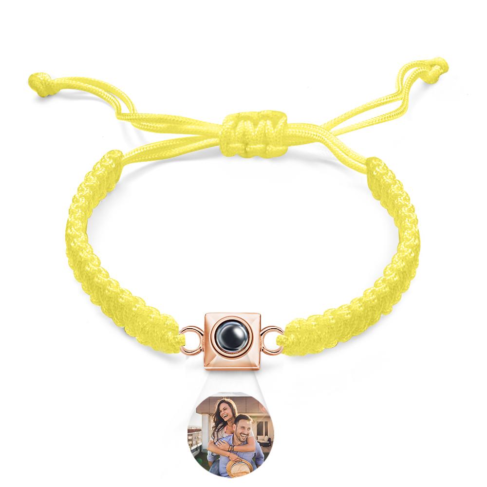 Custom Projection Bracelet Weave Fashion Gift for Men