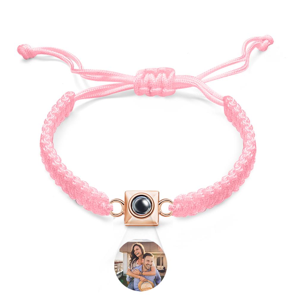 Custom Projection Bracelet Weave Fashion Gift for Men