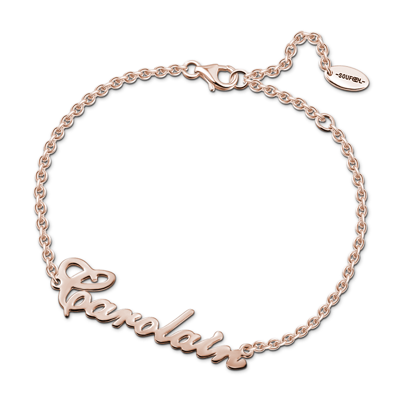 Personalized Name Bracelet Silver - Length Adjustable