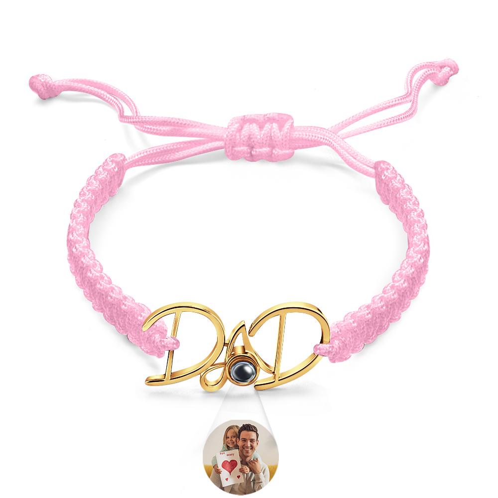 Custom Projection Bracelet Weave Gift for Dad
