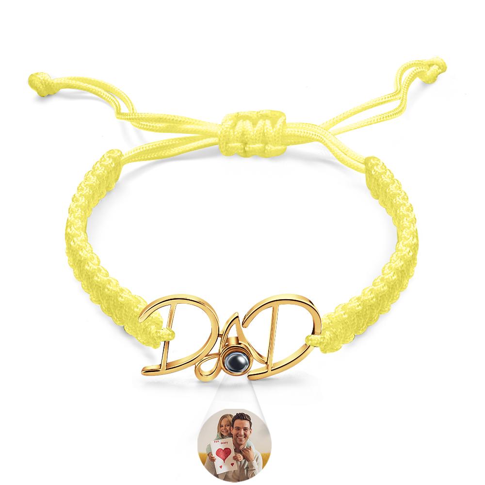 Custom Projection Bracelet Weave Gift for Dad