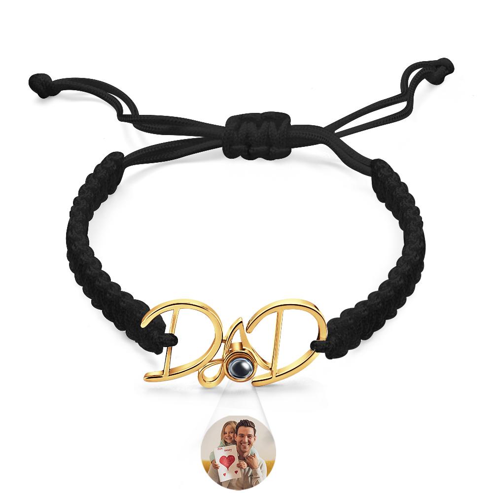 Custom Projection Bracelet Weave Gift for Dad