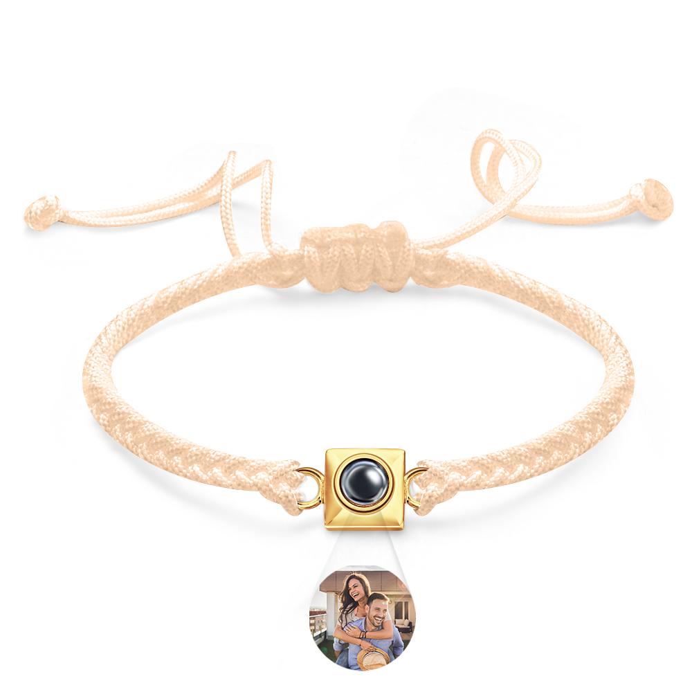 Custom Projection Bracelet Square Weave Sports Gift for Men