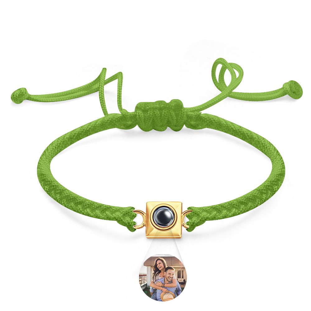 Custom Projection Bracelet Square Weave Sports Gift for Men