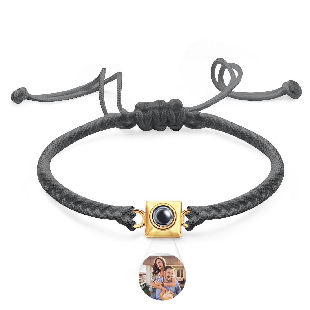 Custom Projection Bracelet Square Weave Sports Gift for Men