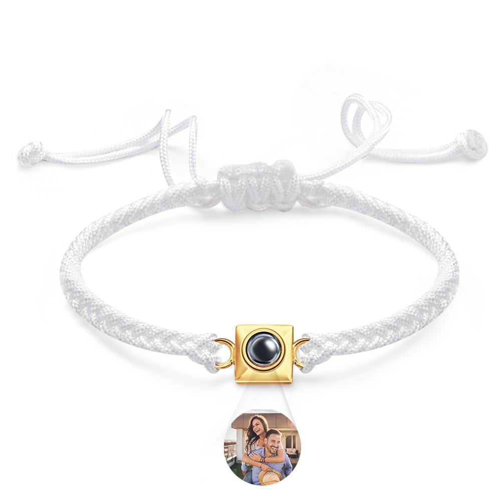 Custom Projection Bracelet Square Weave Sports Gift for Men