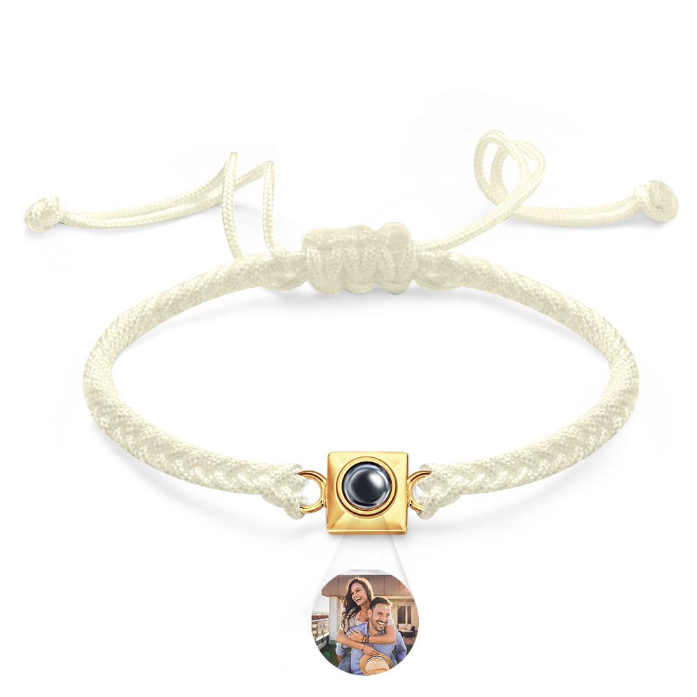 Custom Projection Bracelet Square Weave Sports Gift for Men