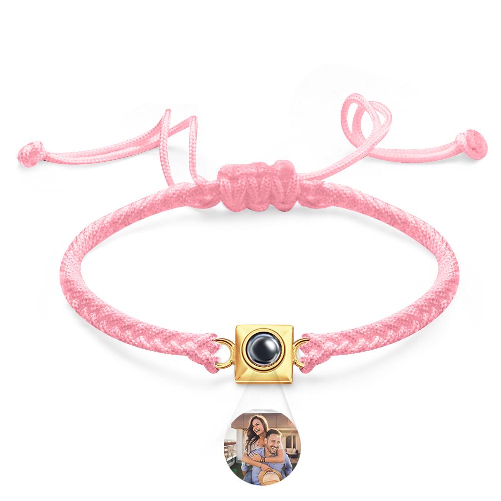 Custom Projection Bracelet Square Weave Sports Gift for Men