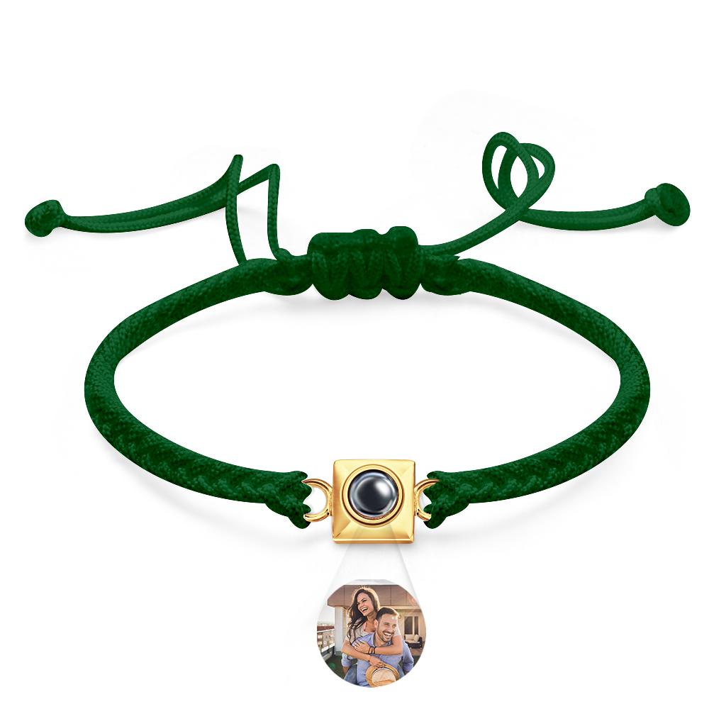 Custom Projection Bracelet Square Weave Sports Gift for Men