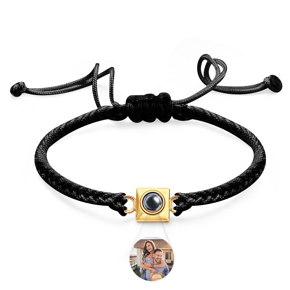 Custom Projection Bracelet Square Weave Sports Gift for Men