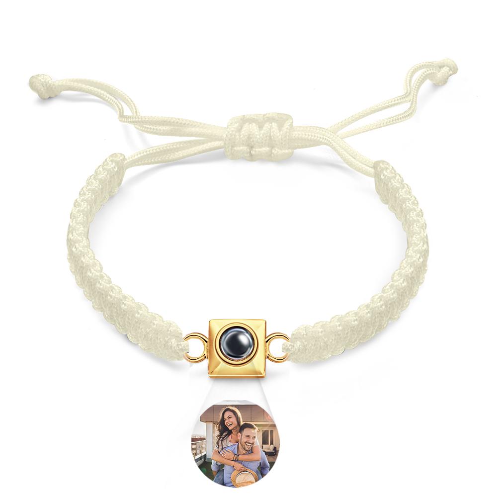 Custom Projection Bracelet Weave Fashion Gift for Men