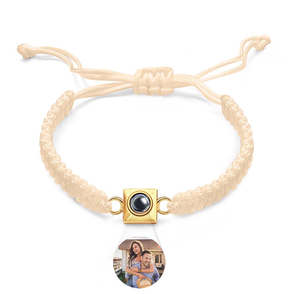 Custom Projection Bracelet Weave Fashion Gift for Men